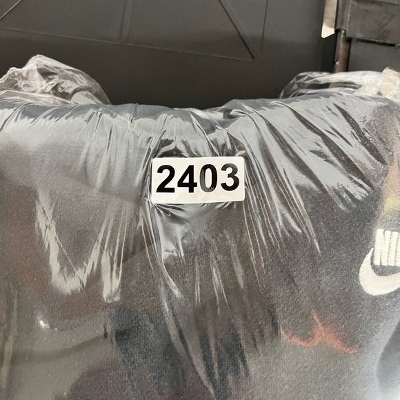 Nike Embroidered Spellout Sweatshirt Hoodie Mens S Black Fall Activewear 2403 - Picture 8 of 8